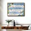 I Can Only Imagine Framed Wall Art Hummingbird Floral Christian Hymn Print
