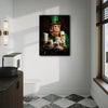St Patrick's Day Leprechaun Bathroom Canvas Print