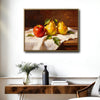 Classic Apple Pear Still Life Fruit Wall Decor Canvas Print