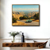 Vintage Convertible Car Road Trip Canvas Wall Art