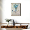 Jeremiah 29:11 Framed Christian Wall Art Hummingbird Floral Bible Verse Print