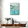 I Am The Storm Dragonfly Canvas Print, Inspirational Empowerment Teal Rustic Wall Art For Women