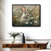 Wild Rabbit Daisy Meadow Canvas Wall Art