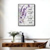 Lavender Butterfly Inspirational Quote Canvas Wall Art, "Let Your Smile Change The World" Rustic Wood Background Floral Print, Farmhouse Motivational Wall Decor