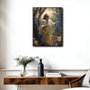 Inspirational Jesus Prayer Canvas Wall Art, Jesus With Open Uplifted Hands Garden Vintage Oil‑Style Religious Poster