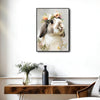 Lop Ear Rabbit Floral Crown Portrait Canvas Wall Art