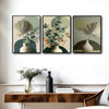 Boho Sage Green Eucalyptus 3 Panel Botanical Wall Art