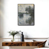 Vintage Monet River Scene Canvas Wall Art