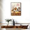 Rustic Bless This Kitchen Country Wall Decor Canvas Print