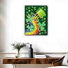 Rainbow Shamrock Leprechaun Hat St Patrick Canvas Print