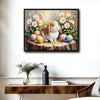 Cute Lop‑Eared Bunny Easter Canvas Wall Art