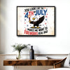 You Look Like The 4th Of July Bald Eagle Canvas Wall Art, Funny Patriotic Eagle Fireworks Canvas Print, Retro Distressed Independence Day Farmhouse Decor