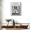 I'm That Chick Newspaper Wall Art, Retro Disco Times Poster, Black White Fashion Canvas Print, Trendy Girl Room Wall Decor
