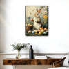 Bunny Holding Easter Eggs Canvas Print