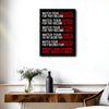 Inspirational Destiny Character Quote Framed Canvas Wall Art, Motivational Typography Wall Decor for Home & Workspace