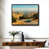 Vintage Convertible Car Road Trip Canvas Wall Art