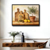 Vintage Olive Tree Lemon Still Life Framed Wall Art Print