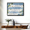 I Can Only Imagine Framed Wall Art Hummingbird Floral Christian Hymn Print