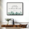 Joshua 24:15 Framed Christian Wall Art As For Me And My House Eucalyptus Scripture Print