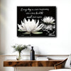 Every Day Is A New Beginning Framed Wall Art White Lotus Motivational Zen Print