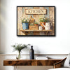 Peace Hope Faith Love Daisy Farmhouse Kitchen Canvas Wall Art