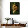 St Patrick's Day Golden Retriever Canvas Print