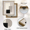 Wabi Sabi Set of 2 Neutral Geometric Abstract Canvas Wall Art Black Beige Wall Decor