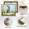 Easter Bunny Spring Floral Canvas Wall Art