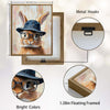 Hipster Bunny Portrait Canvas Print