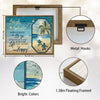 Coastal Turtle Inspirational Quote Beach Wall Canvas Art