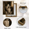 Funny Ghost Reading Newspaper On Toilet Halloween Framed Wall Art Print