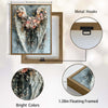 Romantic Flower Angel Wings Wall Print, Antique Floral Angel Wing Canvas for Living Room Bedroom Farmhouse Decor