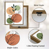 Set of 2 Sage Terracotta Line Leaf Boho Botanical Canvas Wall Art
