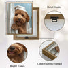 Cute Golden Doodle Bath Time Canvas Wall Art Funny Bathroom Decor