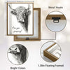 Funny Highland Cow Are You Pooping Canvas Wall Art Farmhouse Bathroom Decor