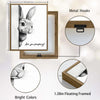 Funny Rabbit Bathroom Canvas Wall Art, Are You Pooping Peeking Bunny Print, Black White Sketch Cute Bunny Restroom Decor, Humorous Farmhouse Bathroom Sign