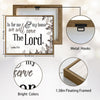 Joshua 24:15 Framed Wall Art As For Me And My House Neutral Botanical Scripture Print