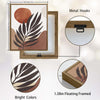 Set of 2 Terracotta Palm Leaf Boho Botanical Neutral Canvas Wall Art
