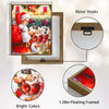 Santa With Kittens In Christmas Stockings Cute Pet Christmas Framed Wall Art