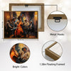 Retro Jazz Band Canvas Print, Black Female Bassist Harlem Night Club Music Wall Art