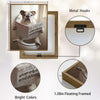 Funny Bulldog Toilet Reading Newspaper Wall Art, English Bulldog Bathroom Canvas Print, Humorous Dog Bathroom Wall Decor