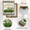 St Patrick's Day Green Truck Canvas Print