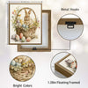 Watercolor Bunny Easter Basket Floral Canvas Wall Art
