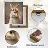 Flower Crown Rabbit Vertical Canvas Wall Art