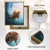 Inspirational Jesus Reaching Hand Wall Print, Christ Saving In Storm Waves Faith‑Based Christian Canvas Decor
