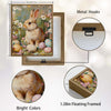 Bunny Pastel Easter Eggs Wildflower Meadow Canvas Wall Art