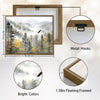 Soaring Eagle Misty Mountain Forest Canvas Wall Art Rustic Cabin Horizontal Decor
