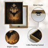Gothic Bat Cathedral Window Candle Halloween Framed Wall Art Print