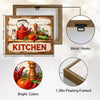 Red Kettle Rustic Kitchen Canvas Wall Art