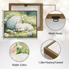 Sleeping White Bunny Easter Canvas Wall Art